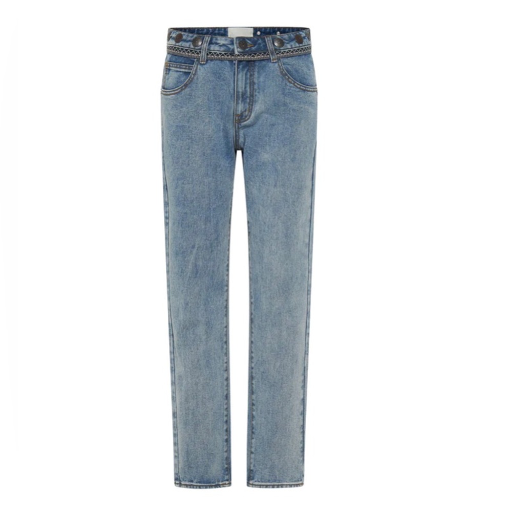 UFT NWT One Teaspoon Hollywood HillsTruckers Mid Rise Straight Leg Jeans Size 26 - Picture 4 of 11